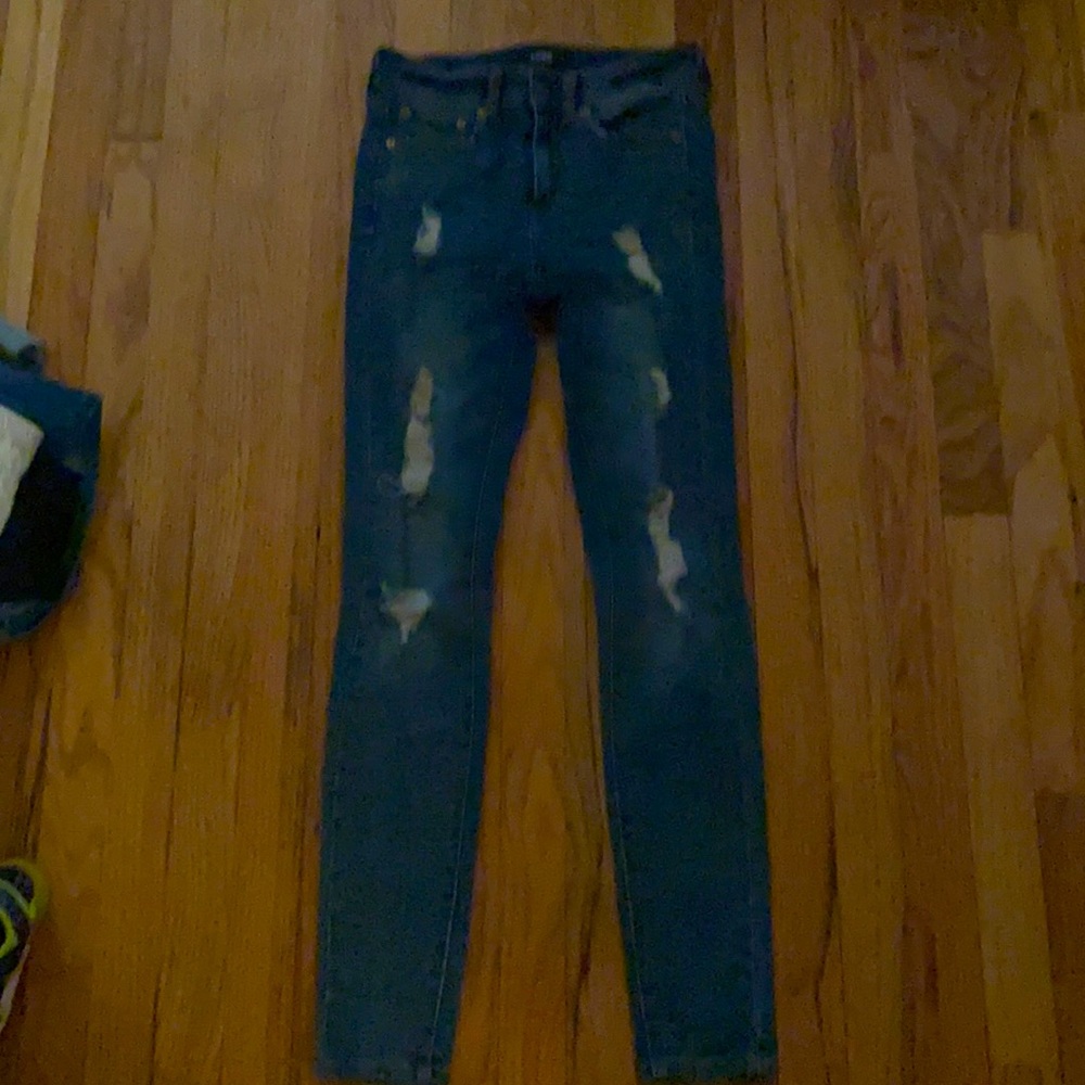 aeropastel size 0 reg dark blue jeans